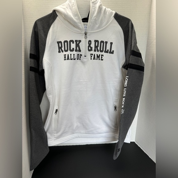 Champion Tops - Champion Rock and Roll Hall of Fame hoodie Lady’s Large NWT